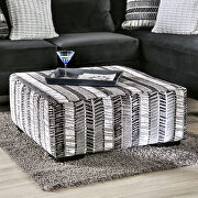 Black microfiber faux crush velvet fabric and plush padding sectional sofa by Furniture of America additional picture 2