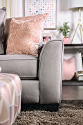 Elegant neutral gray chenille sectional sofa by Furniture of America additional picture 8