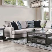 Light gray contemporary us-made sectional by Furniture of America additional picture 7