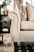 Elegant button-tufted chesterfield style sectional sofa additional photo 5 of 7