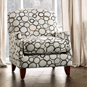 Clean cream-hued fabric sofa by Furniture of America additional picture 2