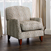 Clean cream-hued fabric sofa by Furniture of America additional picture 6