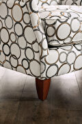 Clean cream-hued fabric sofa by Furniture of America additional picture 7