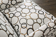 Clean cream-hued fabric sofa by Furniture of America additional picture 8