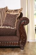 Brown Traditional Sofa made in US by Furniture of America additional picture 7