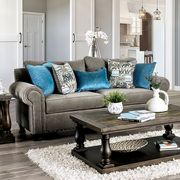 Gray Chenille Transitional Sofa made in US by Furniture of America additional picture 6