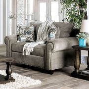 Gray Chenille Transitional Sofa made in US by Furniture of America additional picture 8