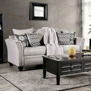 Gray Contemporary Sofa in Chenille Fabric additional photo 4 of 8