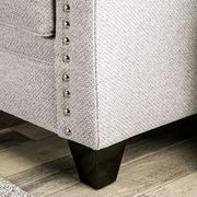 Gray Contemporary Sofa in Chenille Fabric additional photo 5 of 8