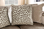 Traditional design beige chenille fabric sofa by Furniture of America additional picture 6