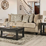 Traditional design beige chenille fabric sofa by Furniture of America additional picture 9