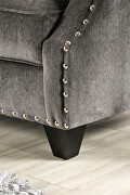 Traditional design gray chenille fabric sofa by Furniture of America additional picture 3