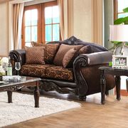 Brown/Espresso Traditional Sofa made in US by Furniture of America additional picture 4