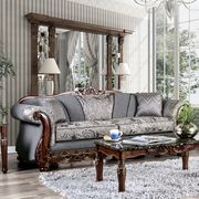 Gray Traditional Oversized Sofa made in US by Furniture of America additional picture 3
