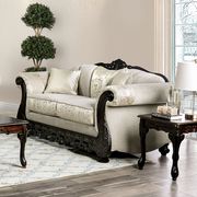 Ivory Traditional Oversized Sofa made in US by Furniture of America additional picture 8