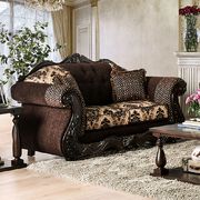 Dark Brown US-Made Traditional Sofa by Furniture of America additional picture 2