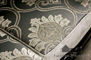 Traditional style beige/ silver chenille fabric sofa by Furniture of America additional picture 4
