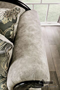 Traditional style beige/ silver chenille fabric sofa by Furniture of America additional picture 9