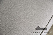 Light gray/ powder blue small weave chenille fabric sofa additional photo 4 of 9
