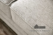 Light gray/ gold chenille fabric sofa by Furniture of America additional picture 9