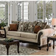 Tan/Espresso Traditional Sofa by Furniture of America additional picture 2