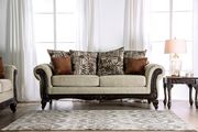Tan/Espresso Traditional Sofa by Furniture of America additional picture 5