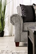 Softness and warmth chenille fabric sofa by Furniture of America additional picture 3