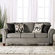 Softness and warmth chenille fabric sofa by Furniture of America additional picture 8