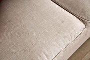 Ivory linen-like fabric sofa by Furniture of America additional picture 8