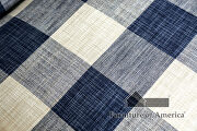 Cozy blend of modern chic patterning checkered chair additional photo 2 of 2