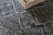 Cozy blend of modern chic patterning and traditional design ottoman additional photo 3 of 3