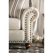 Ivory Chenille Transitional Sofa Made in US by Furniture of America additional picture 7