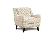 Classic design woven pattern fabric upholstery chair additional photo 2 of 1
