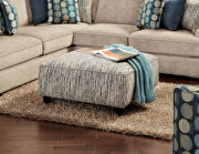 Non-obtrusive style muted tones ottoman by Furniture of America additional picture 2