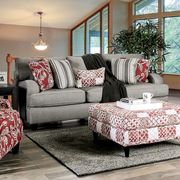 Charcoal Chenille Fabric US-made Transitional Sofa by Furniture of America additional picture 4