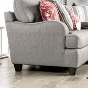 Charcoal Chenille Fabric US-made Transitional Sofa by Furniture of America additional picture 7