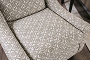 Light gray/pattern transitional square chair by Furniture of America additional picture 2