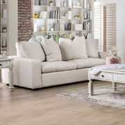 Cream Acamar Contemporary Sofa Made in US by Furniture of America additional picture 3