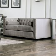 Light Gray Elliot Transitional Sofa Made in US by Furniture of America additional picture 2
