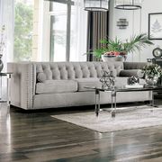 Light Gray Elliot Transitional Sofa Made in US additional photo 3 of 2
