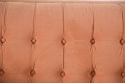 Tuxedo style plush velvet upholstery sofa additional photo 3 of 5