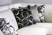 Off-white fabric glam/transitional style sectional additional photo 2 of 4