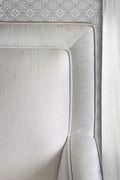 Off-white fabric glam/transitional style sectional additional photo 5 of 4