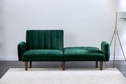Flannelette green split-back sofa bed by Furniture of America additional picture 3