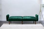 Flannelette green split-back sofa bed by Furniture of America additional picture 4