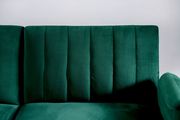 Flannelette green split-back sofa bed by Furniture of America additional picture 5