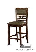Padded leatherette seat & back counter height dining chair by Furniture of America additional picture 2