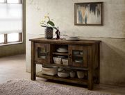 Sturdy rustic oak wood table by Furniture of America additional picture 6