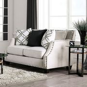 Ivory Phoibe Contemporary Love Seat additional photo 2 of 1