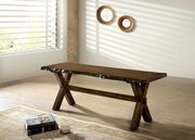 Distressed wood / rough edges dining table by Furniture of America additional picture 12